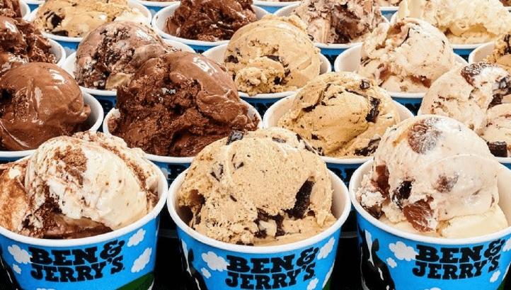 The commitment will cover all of Ben & Jerry's 600+ scoop shops